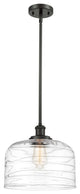 Innovations 916-1S-OB-G713-L Bell 1 Light 8" Mini Pendant, Oil Rubbed Bronze