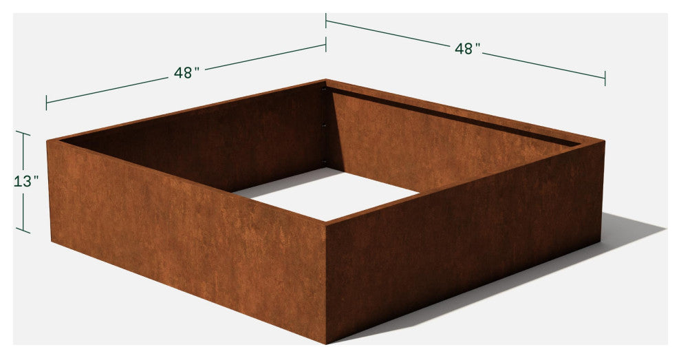 Metallic Series Corten Steel Raised Garden Bed