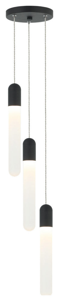 Matteo Lighting C65803MB Pendant, Matte Black Finish