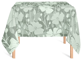 Floral Blooms Green 2 58x58 Tablecloth