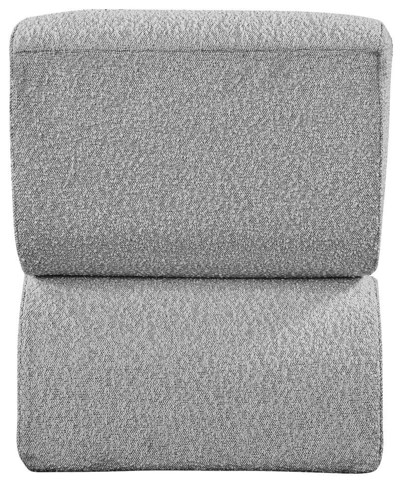 Desiree Boucle Fabric Upholstered Accent Chair, Grey