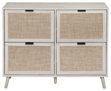 Gewnee Freestanding Modern Shoe Storage Cabinet, White