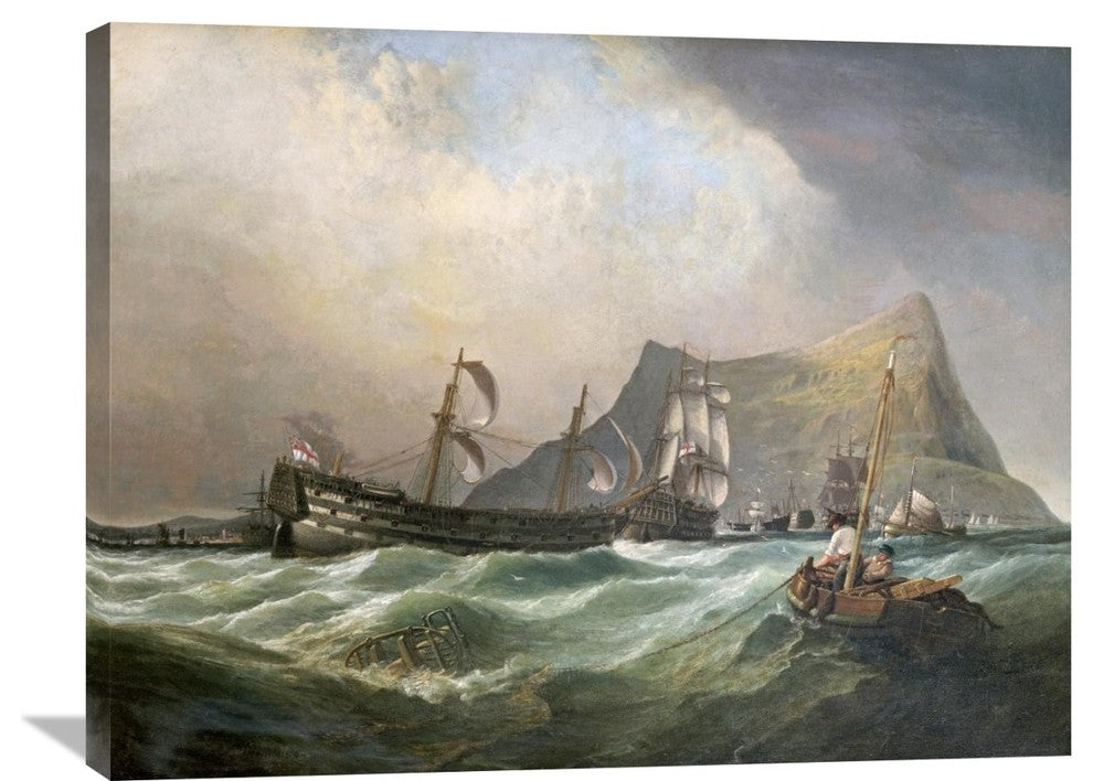 "Neptune, Towing The Victory Into Gibraltar Harbour" Artwork