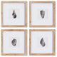 Seashell Petite Prints, Set of 4