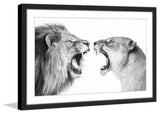 "Heated Discussion" Framed Painting Print, 36x24