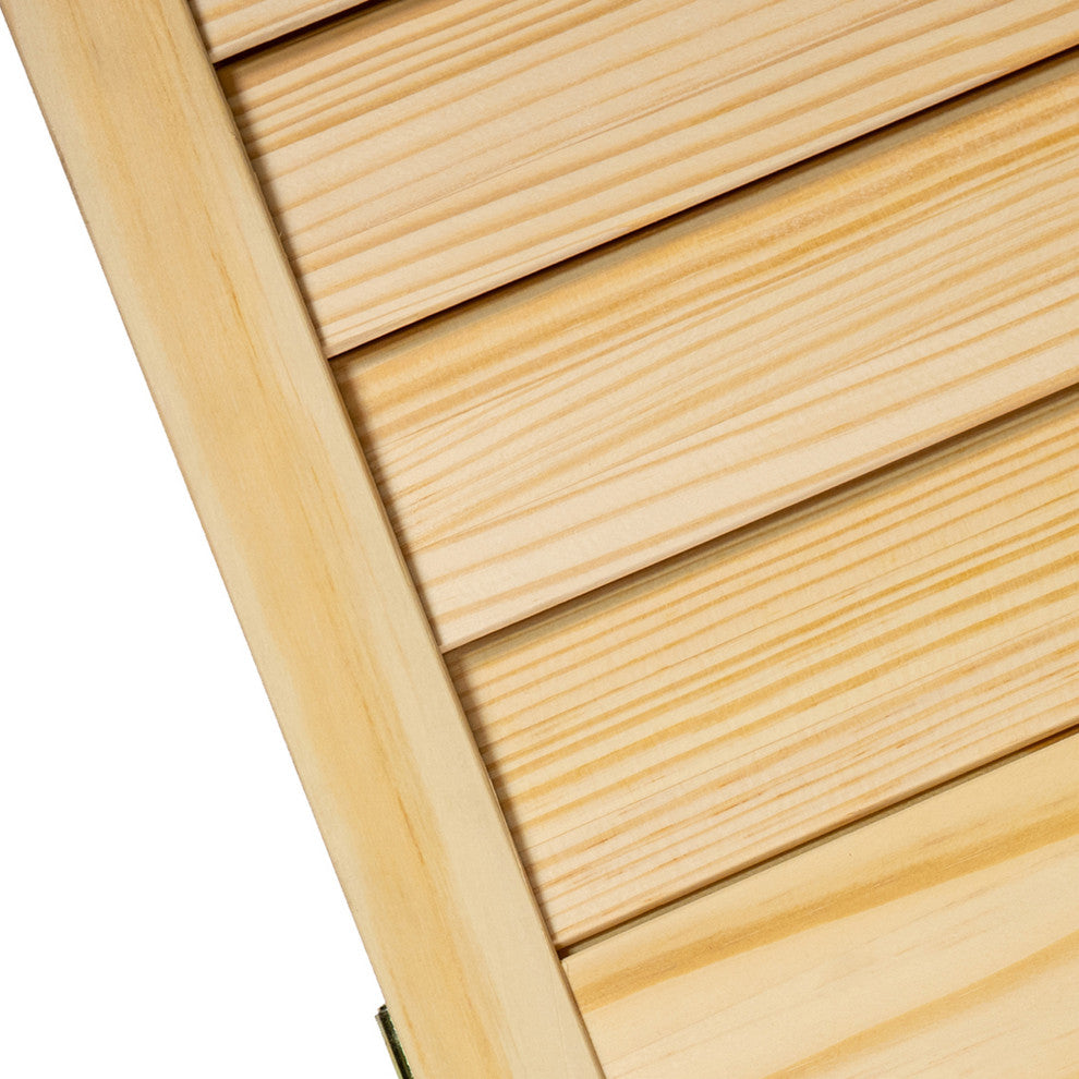 Plantation Bi-fold Closet Door, Louver-Panel, Clear, 1"x32"x80"