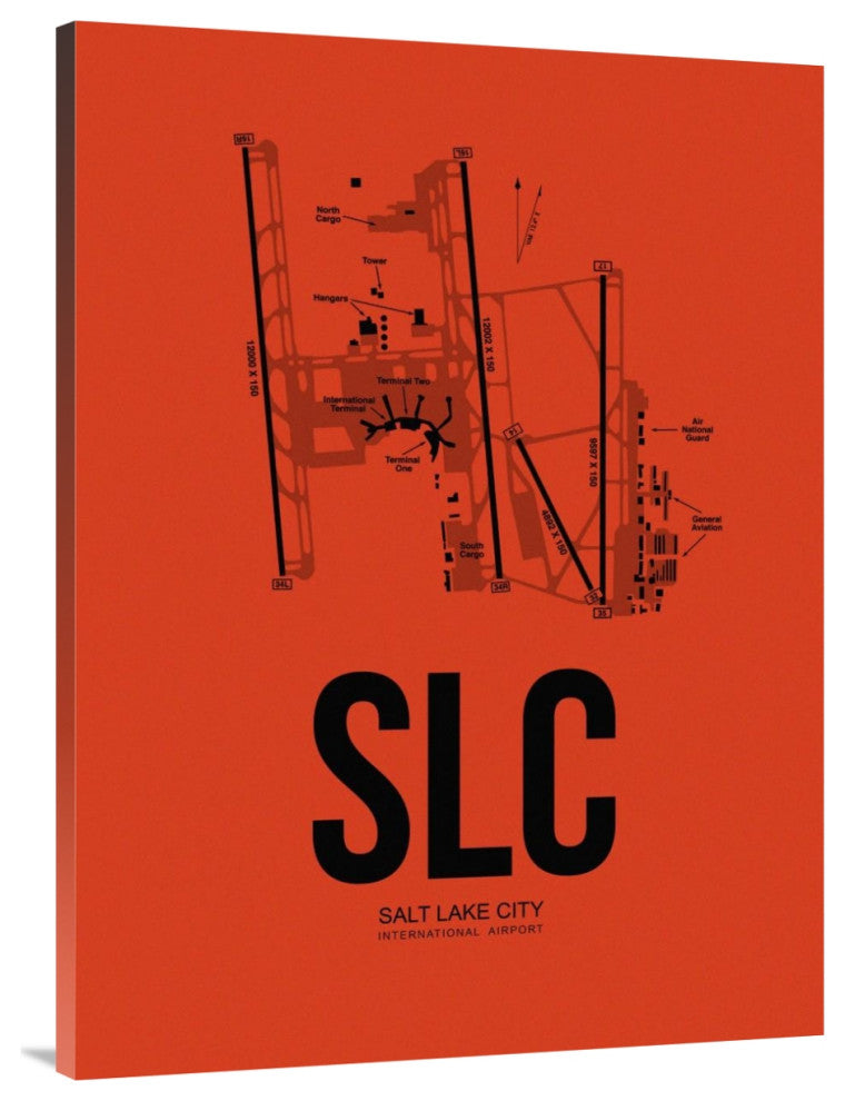 "Salt Lake City Airport Orange" Fine Art Print