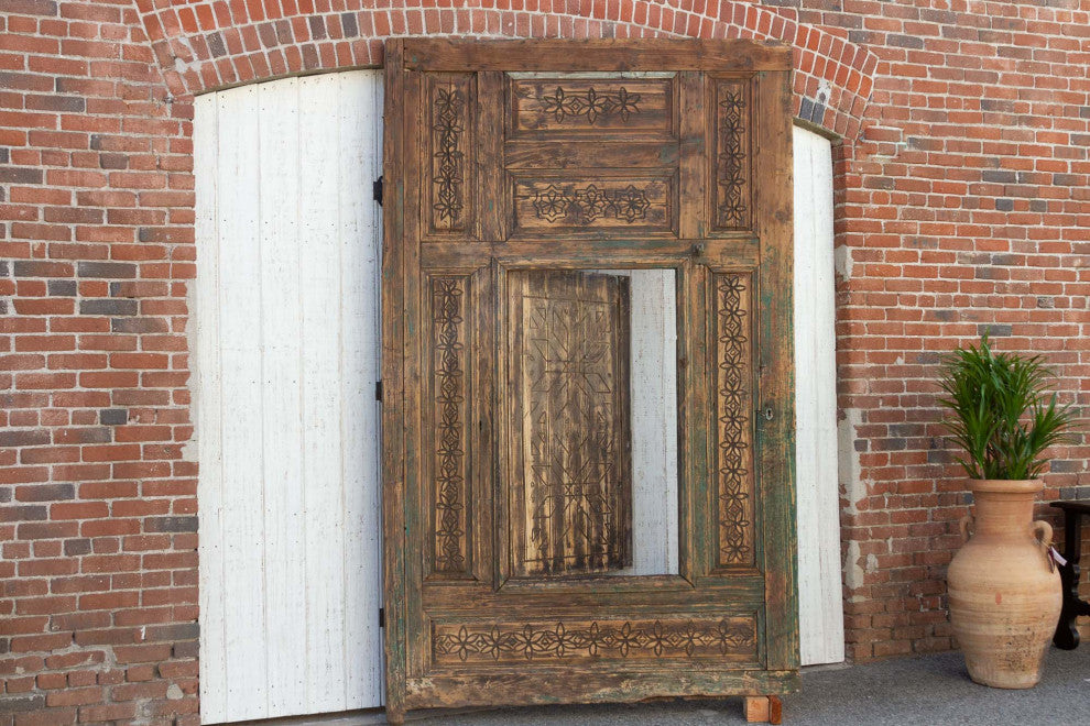 Great 19th Century Carved Moroccan Door