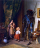 August Friedrich Siegert Children in the Painter's Studio Wall Decal
