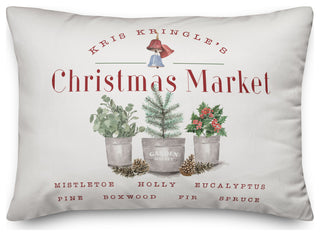Kringle Christmas Market 7 20x14 Spun Poly Pillow