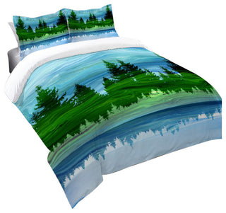 Laural Home Scenic Forest Standard Comforter Sham