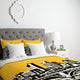 Deny Designs Bird Ave Minneapolis Yellow Duvet Cover - Lightweight