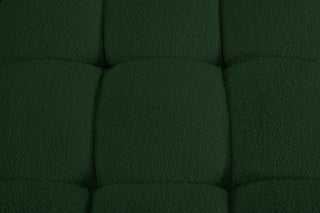 Ames Boucle Fabric Modular Sofa, Green, 4-Piece: 4 Armless Chair