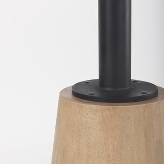 Maxwell 32" Round White Marble Accent Pedestal Bistro Table