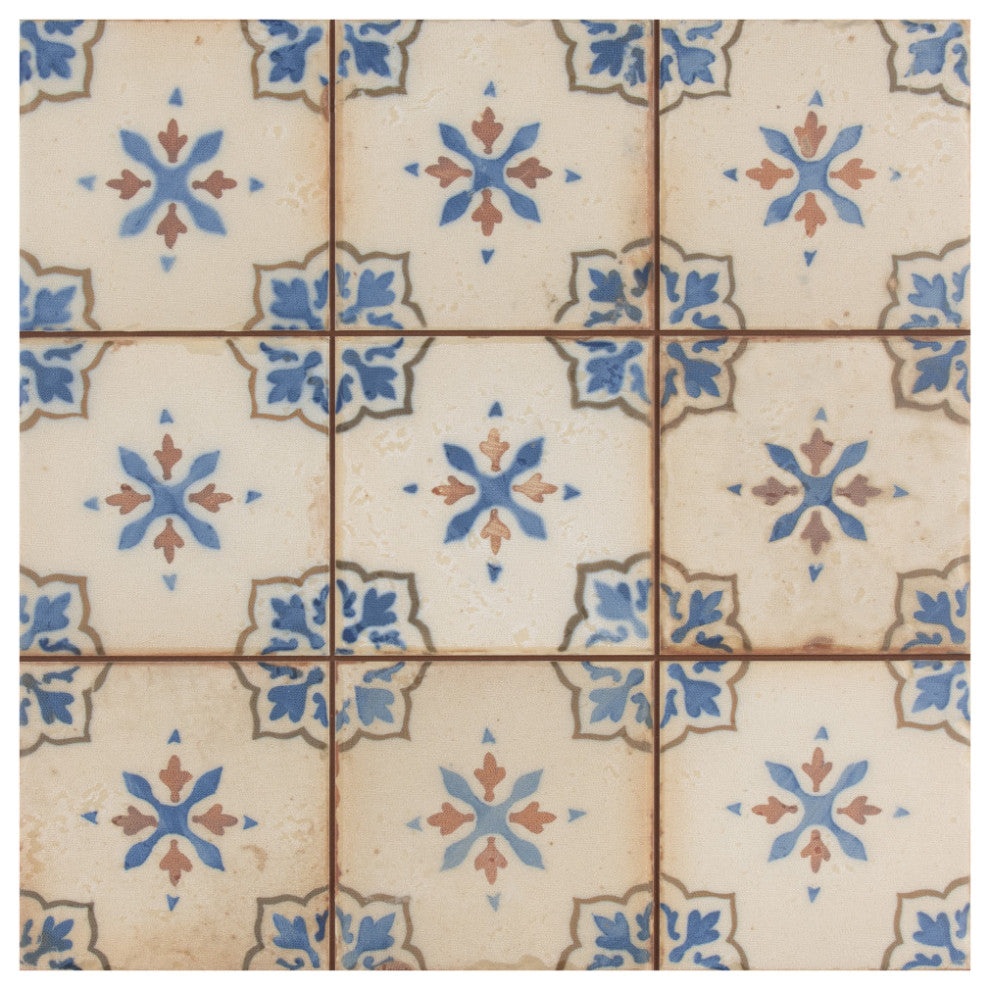 Mirambel Azul Ceramic Floor and Wall Tile