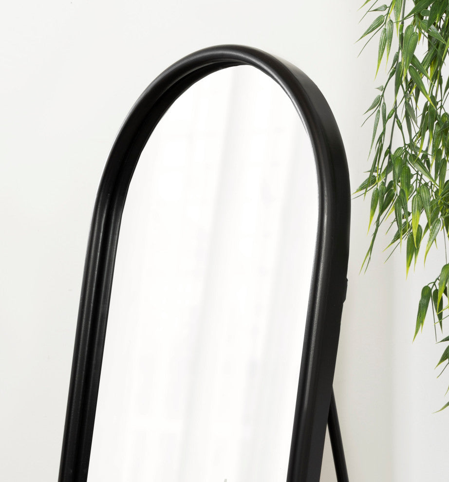 Gabrill Full Length Easel Mirror, Black, 18"x58"