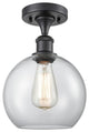 Innovations Lighting 516-1C-BK-G122-8 Athens 1 Light 8" Semi-Flush Mount