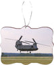 Chinook Warplane Design Rectangle Christmas Tree Ornament