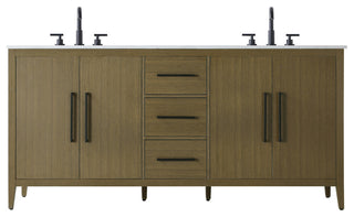 Elegant Lighting VF29372D Millie 72" - Chestnut Brown