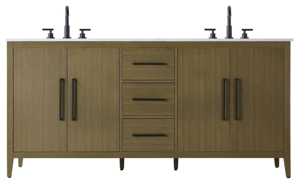 Elegant Lighting VF29372D Millie 72" - Chestnut Brown