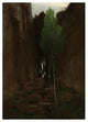 "Quell in einer Felsschlucht (Spring in a Narrow Gorge)" Paper Art, 18"x24"