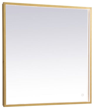 Modern Brass Led Mirror