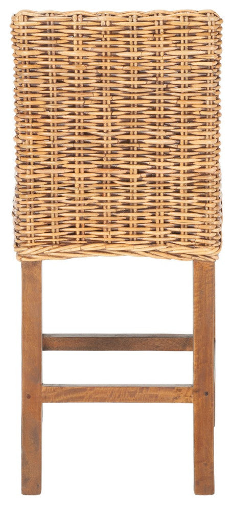 Safavieh Tobie Rattan Counter Stool, Honey Brown Wash