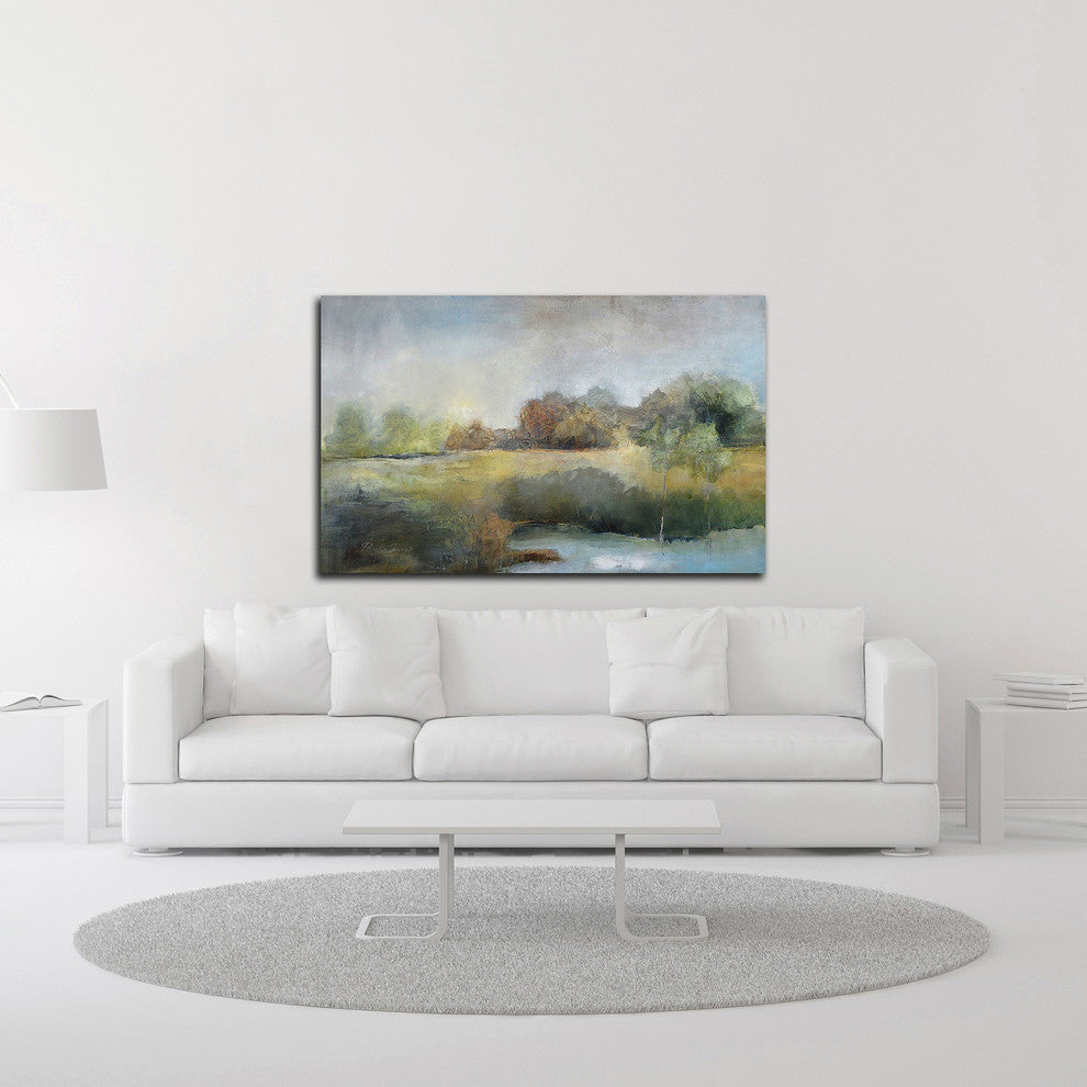 A Chill in the Air by J Austin Jennings, Print on Canvas, 32" x 20"
