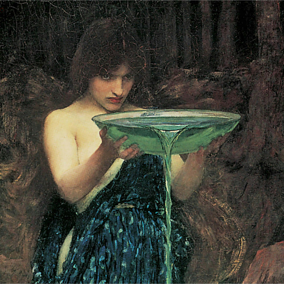 Circe Invidiosa, 1892; Canvas Replica Framed Painting, Grande