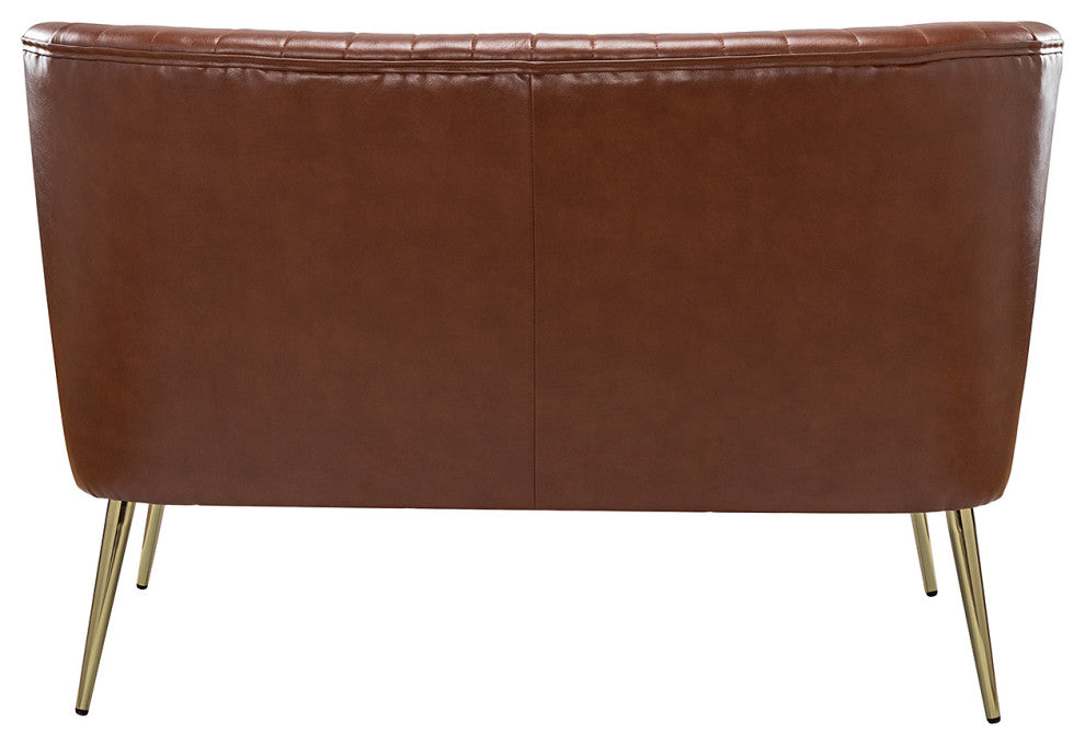 47" Comfy Loveseat, Brown