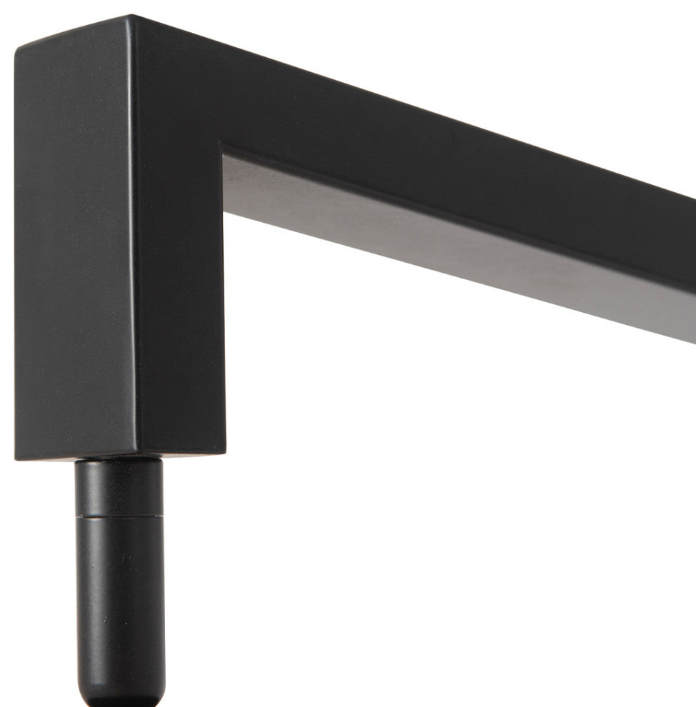 Stretch Arc Floor Lamp - 87", Matte Black, Step Switch, Rectangular Marble Base