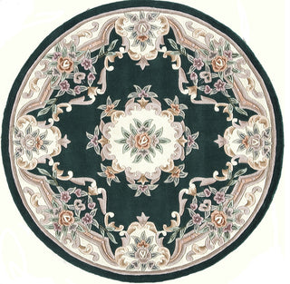 New Aubusson, Emerald, 6' Round