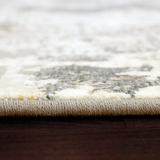 Couture Gray And Blue Area Rug, 5.3'x7.7'