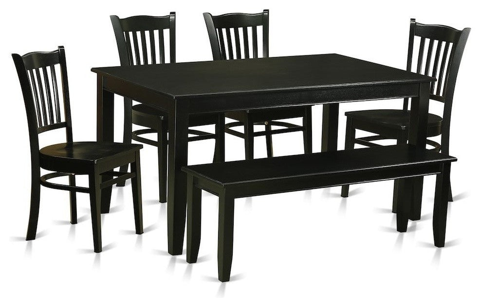 6, -Piece Dining Room Set, Kitchen Table And 4 Kitchen Dining Chairs And Bench