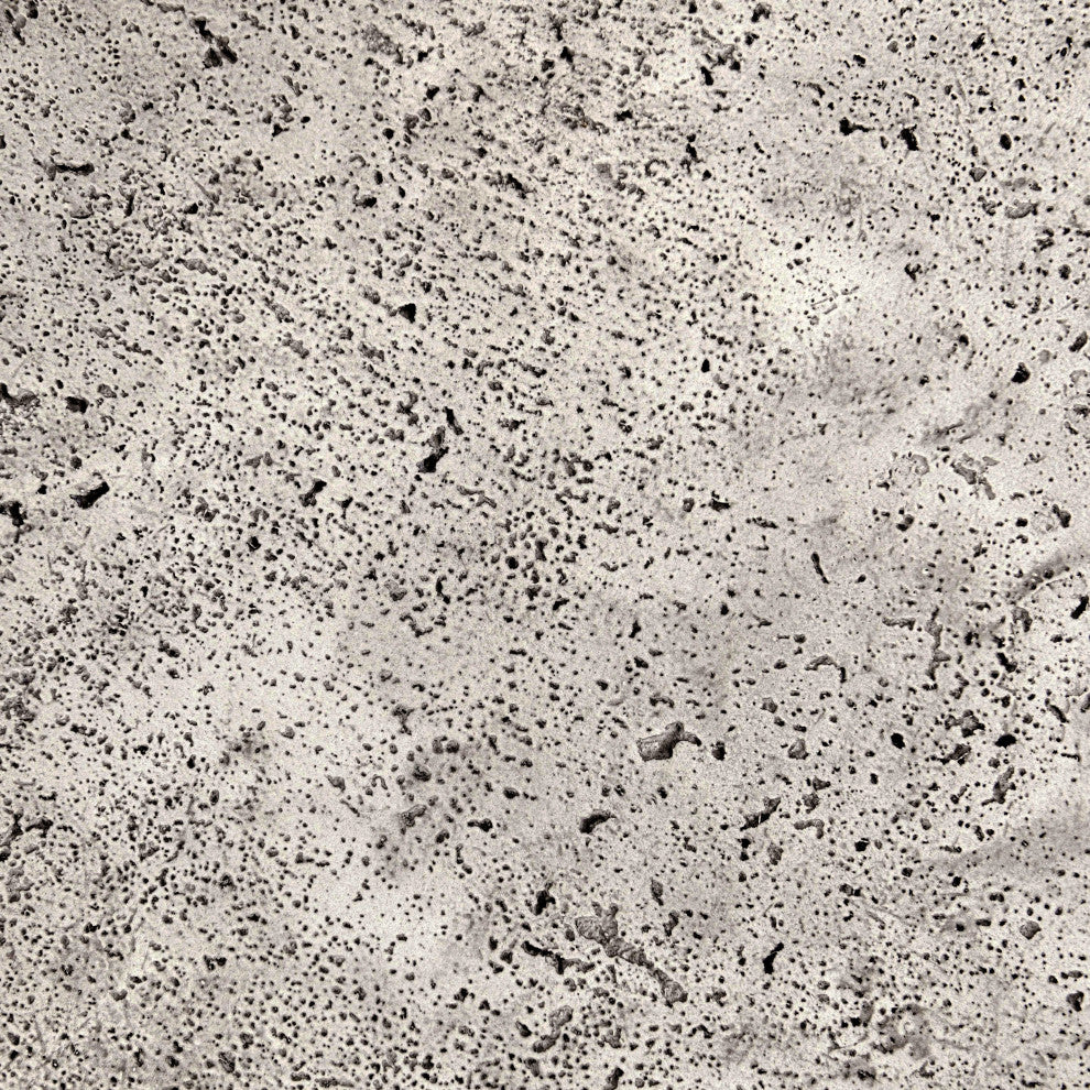 Britney 42" Concrete Outdoor Round Coffee Table, Light Grey