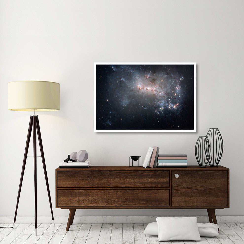 "Stellar Fireworks Ablaze in Galaxy NGC 4449" Paper Print by NASA, 50"x34"