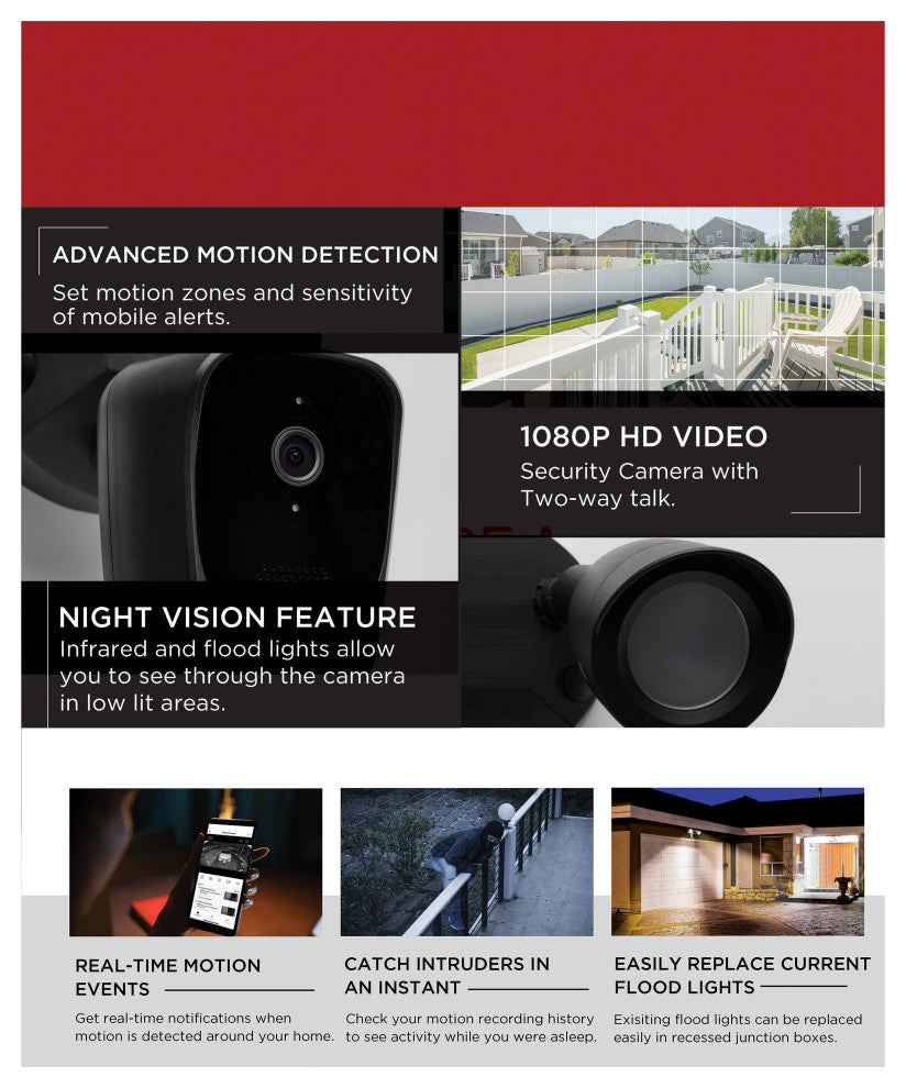 Bullet Outdoor SMART Security Camera - Starfish enabled - Black Finish