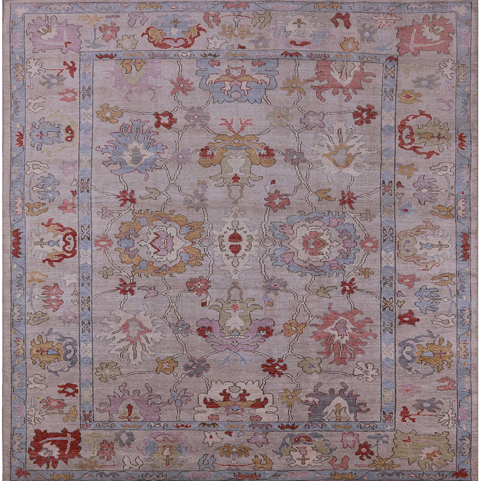 Ahgly Company Indoor Square Mid-Century Modern Area Rugs, 5' Square