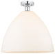 Innovations 616-1F-PC-GBD-161 1 Light Semi-Flush Mount, Polished Chrome