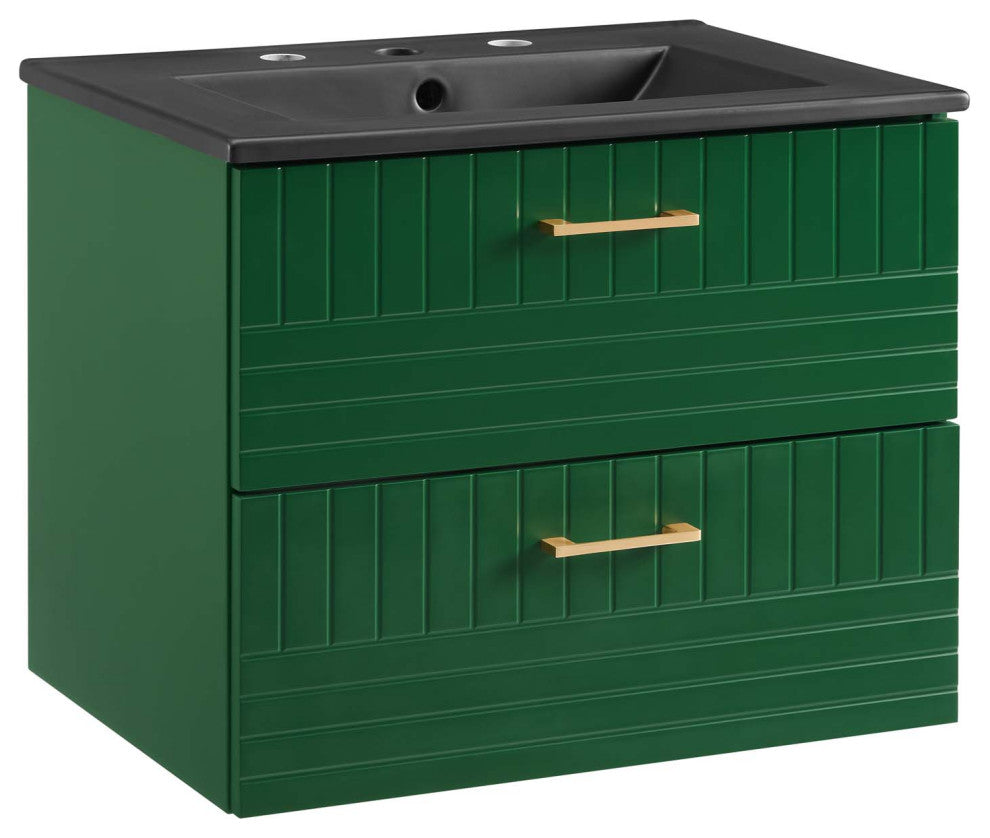 Daybreak 24" Bathroom Vanity, Green Black
