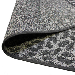 Vumbura Plains Area Rug, Indoor, Outdoor, Accent Carpet, Charcoal, 4'x6'