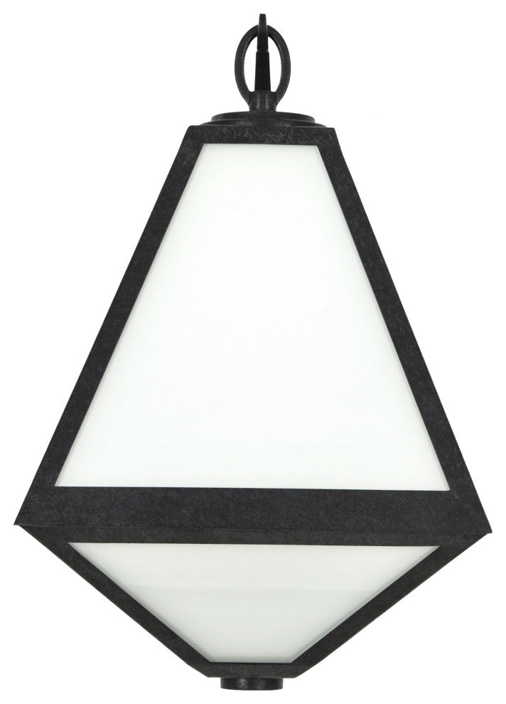 Crystorama Lighting Group GLA-9722-OP Glacier 2 Light 17" Tall - Black Charcoal
