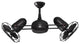 Dagny, Rotational Ceiling Fan, Matte Black Finish, Metal Blades