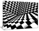 "Optical Black and White Pattern" Canvas Print, 20"x12"