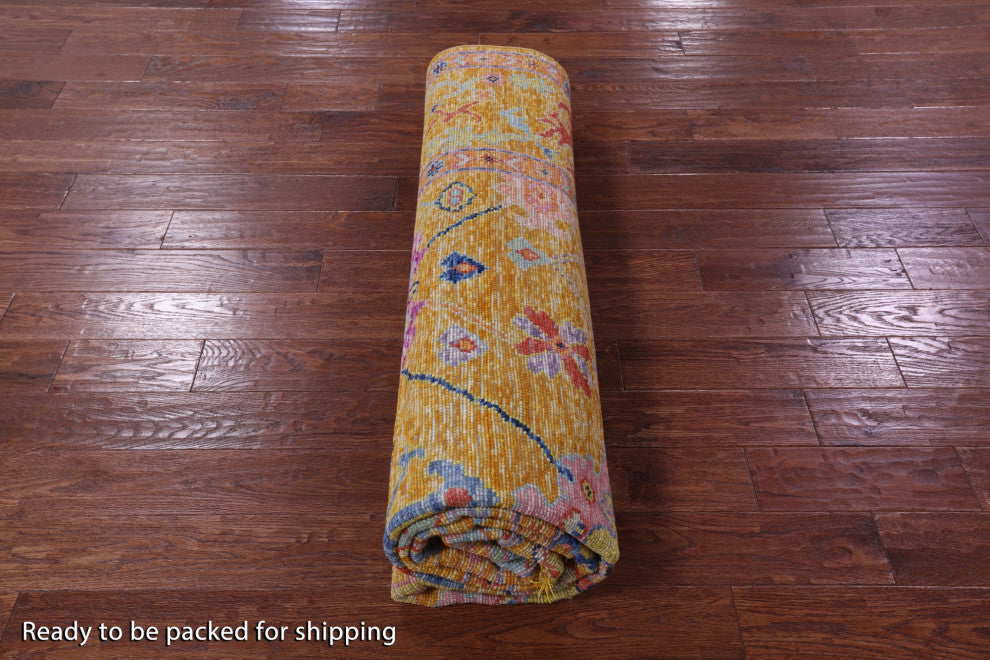 8' 3" X 9' 9" Turkish Oushak Hand Knotted Wool Rug - Q16052