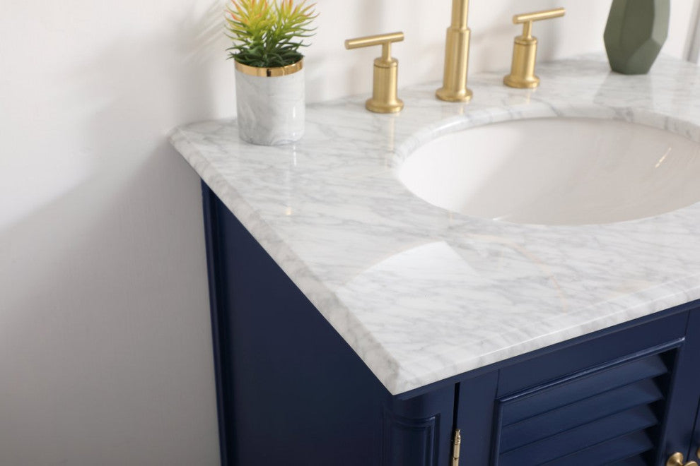 Otis 30" Single Bathroom Vanity, Blue