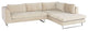 Janis Almond Fabric Sectional Sofa, HGSC857