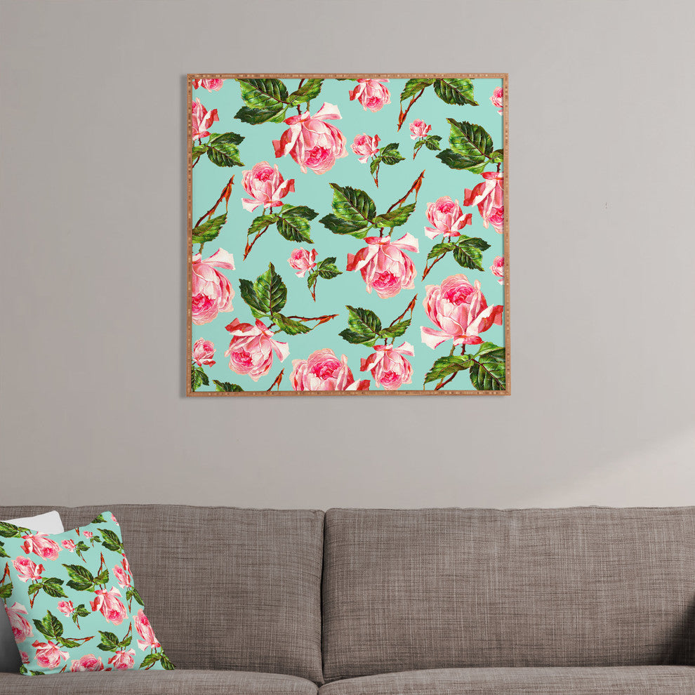 Deny Designs Allyson Johnson Prettiest Roses Framed Wall Art
