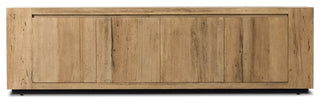 Abaso Media Console Rustic Wormwood Oak