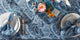 Blue Paisley Print Outdoor Tablecloth With Zipper 60 Round